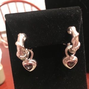 Judith Ripka earrings (3 charms)